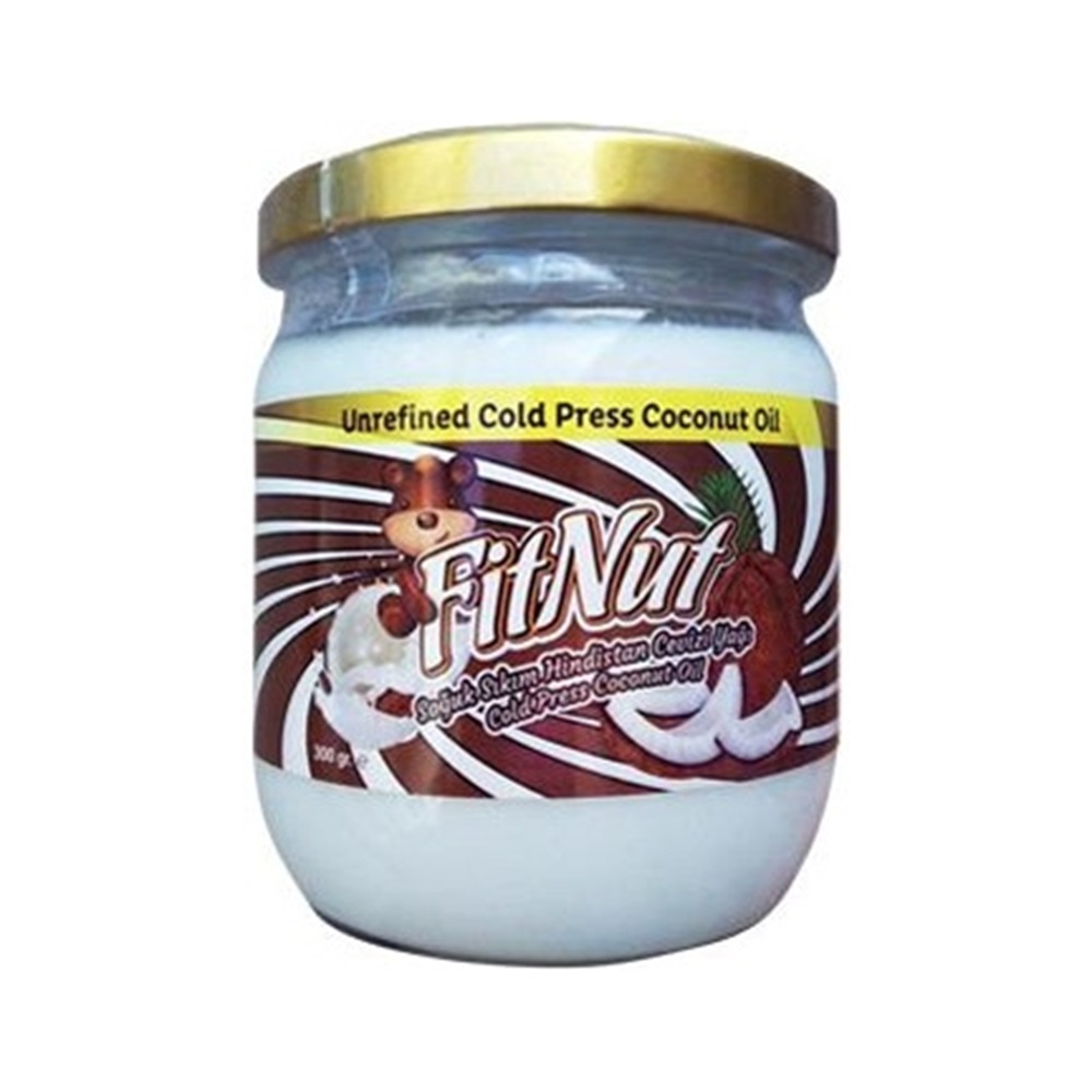 Fitnut %100 Soğuk Sıkım Hindistan Cevizi Yağı 300 Gr