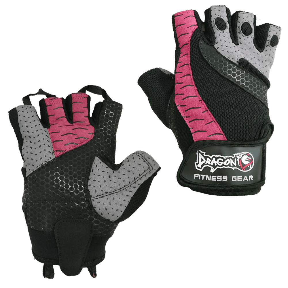 Dragon 1787 Lady Siyah-Pembe Eldiven - S