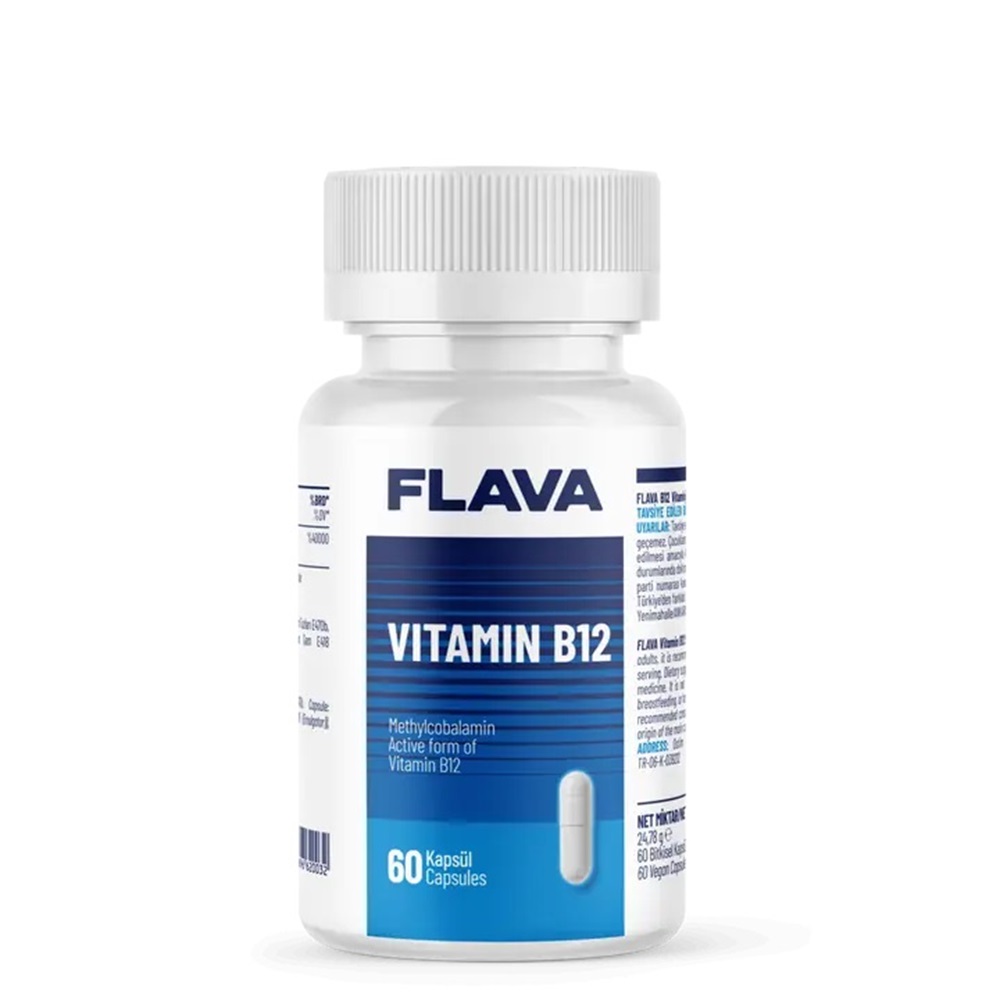 Flava Vitamin B12 Methylcobalamin 60 Kapsül