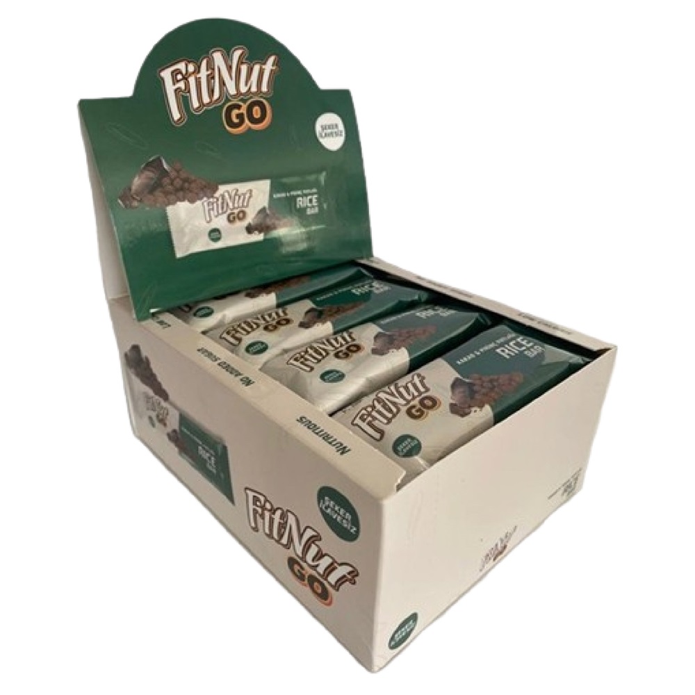 Fitnut Go Bar Kakao Pirinç Patlağı 12 Adet