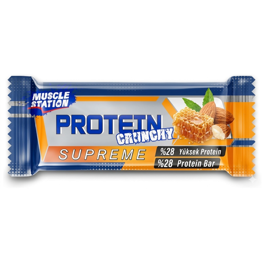 Muscle Station Supreme Protein Bar Ballı Badem 1 Adet