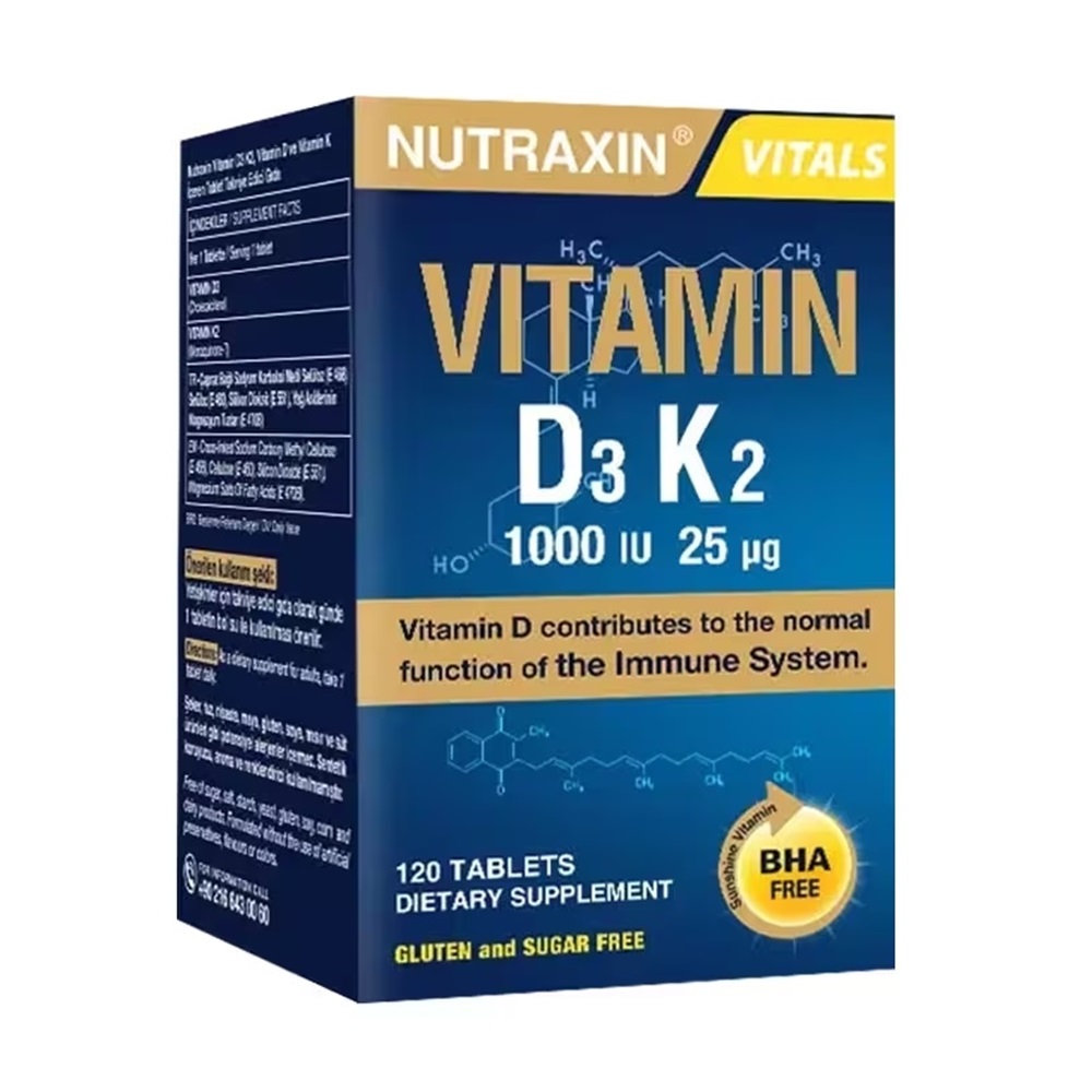 Nutraxin Vitamin D3 K2 120 Tablet