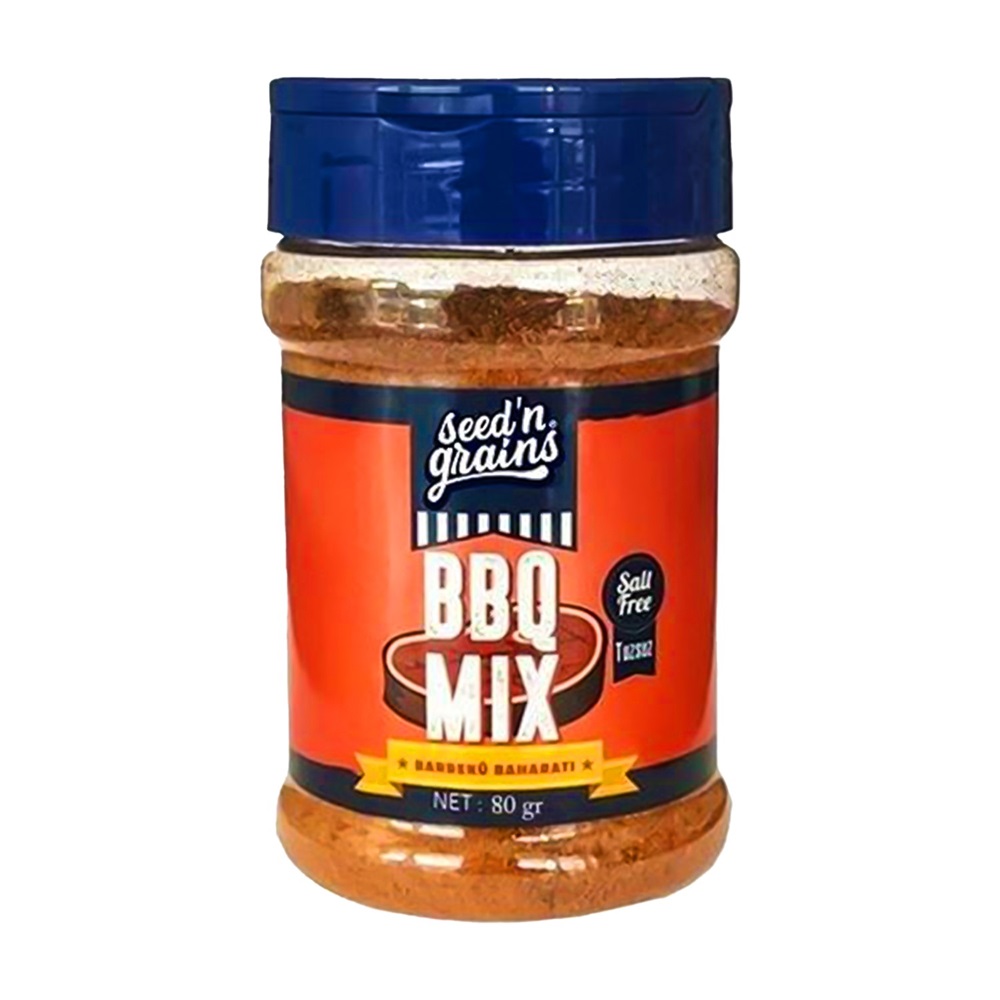 Seed n Grains BBQ Mix Barbekü Baharatı (Tuzsuz) 80 Gr