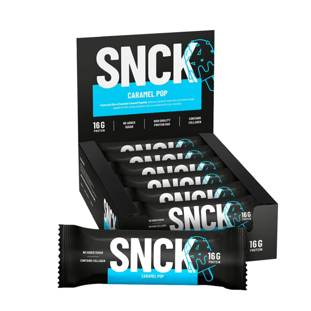 SNCK Protein Bar Caramel Pop Fındıklı 12 Adet