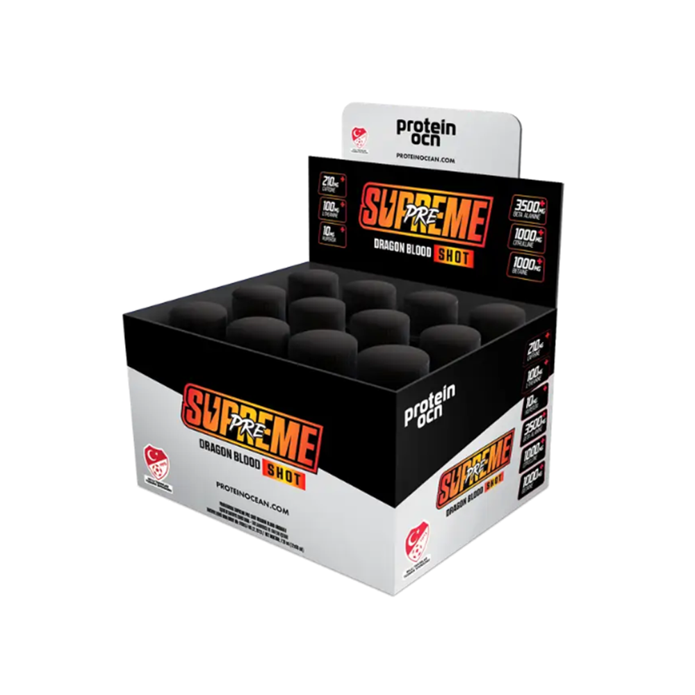 Protein Ocean Pre-Workout Shot Dragon Blood 12 Adet