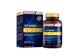 Nutraxin Vitamin Max C + D Çinko 60 Tablet