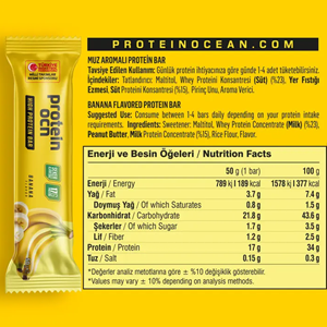 Protein Ocean Protein Bar Muz 12 Adet