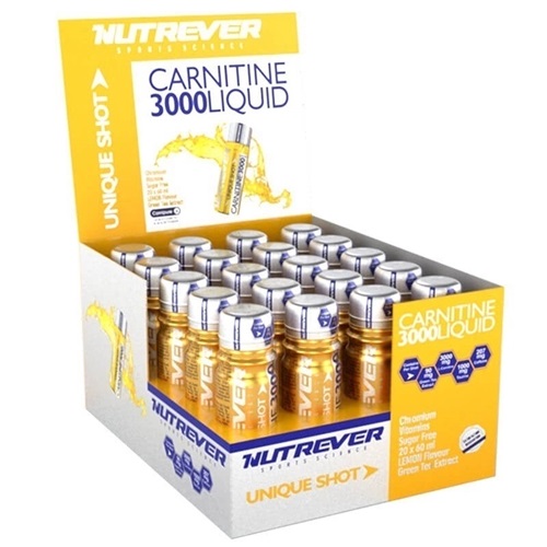 Nutrever L-Carnitine 3000 Mg Likit Limon 20 Ampül