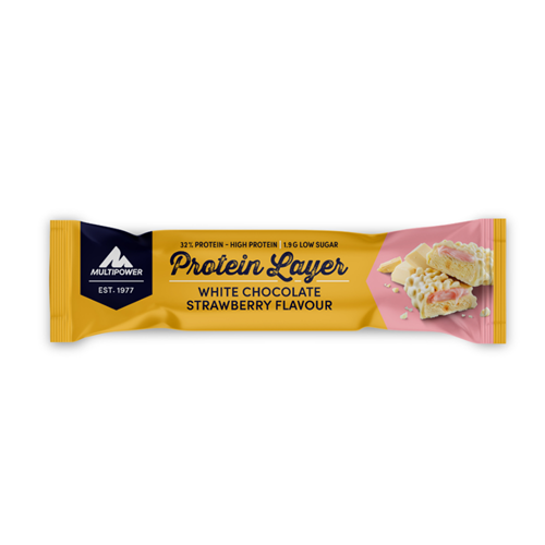 Multipower Protein Layer Bar Beyaz Çikolata-Çilek 1 Adet