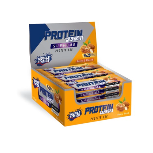 Muscle Station Supreme Protein Bar Ballı Badem 12 Adet