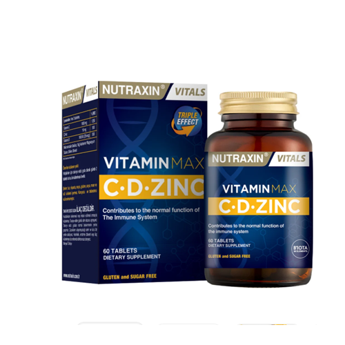 Nutraxin Vitamin Max C + D Çinko 60 Tablet