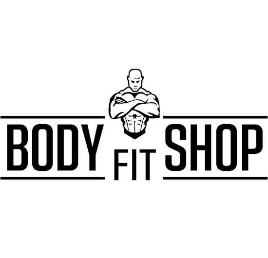 Body Fit Shop Protein Bar Logosu 80x33 Sticker Siyah