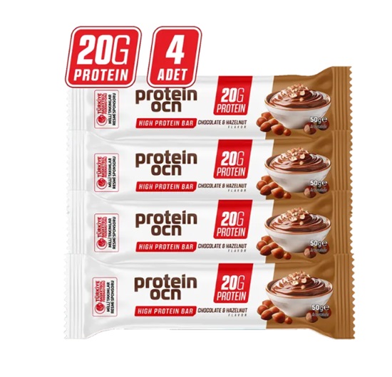 PROTEİN OCEAN PROTEİN BAR Çikolata ve Fındık 4 ADET