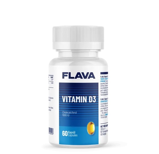 Flava Vitamin D3 60 Kapsül