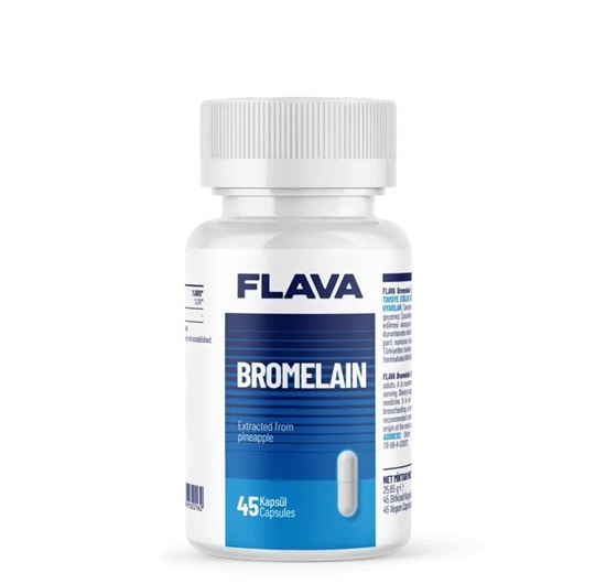 Flava Bromelain 45 Kapsül