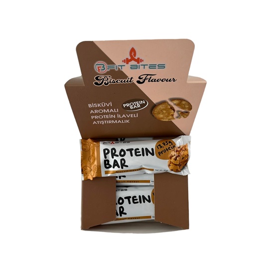 Fit Bites Protein Bar Bisküvi 50 Gr 12 Adet