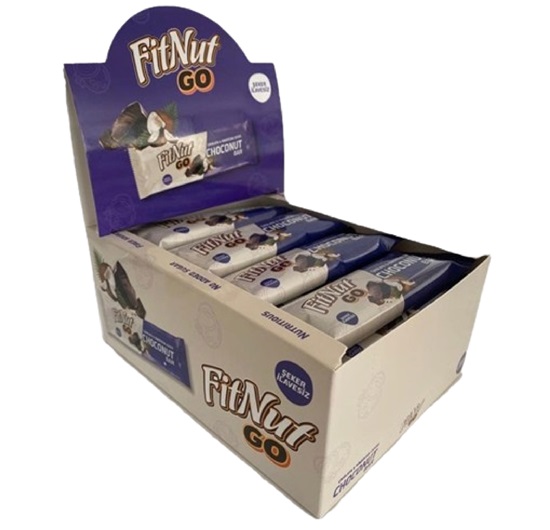 Fitnut Go Bar Çikolata Hindistan Cevizi 24 Adet