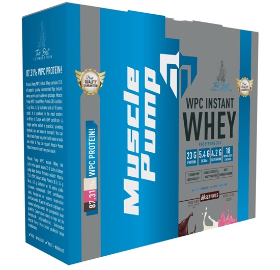 Muscle Pump Wpc Instant Whey Mix (Çikolata-Çilek-Kurabiye) 68 Saşe