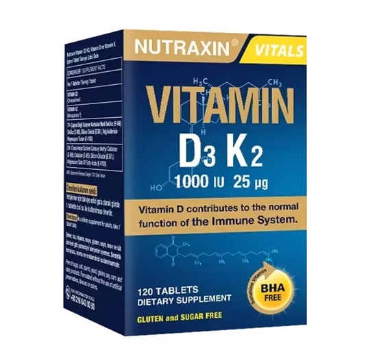 Nutraxin Vitamin Vitamin D3 K2 120 Tablet