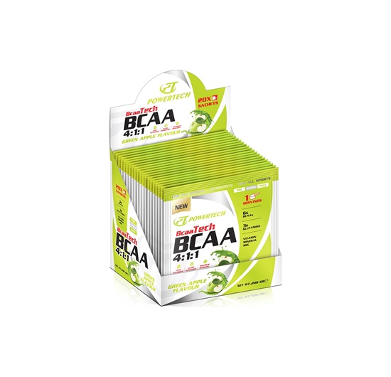 Powertech Bcaa 4:11 20 Saşe Yeşil Elma