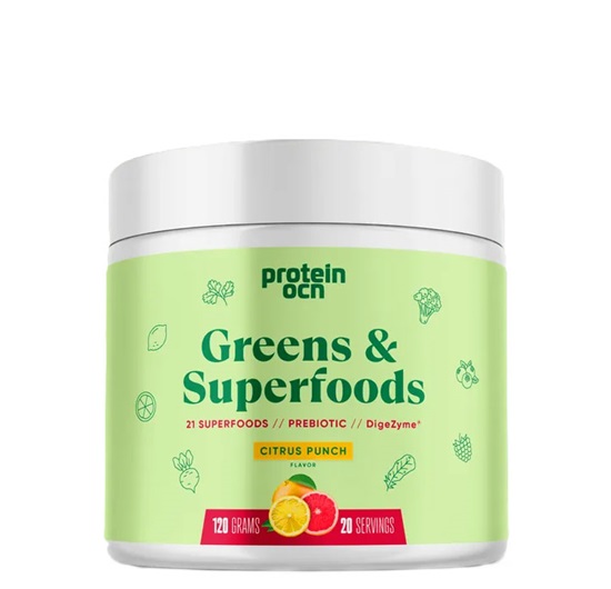 Protein Ocean Greens & Super Foods Citrus Punch 120 Gr