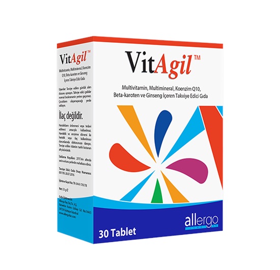 Allergo VitAgil Multi Vitamin-Mineral 30 Tablet