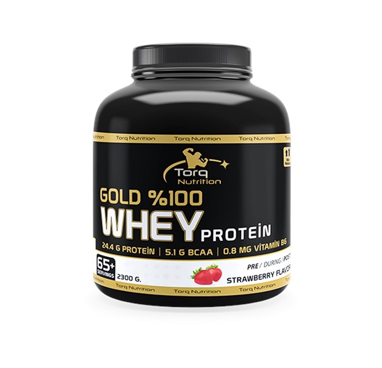 Torq Nutrition Gold %100 Whey Protein 2300 Gr-Çilek