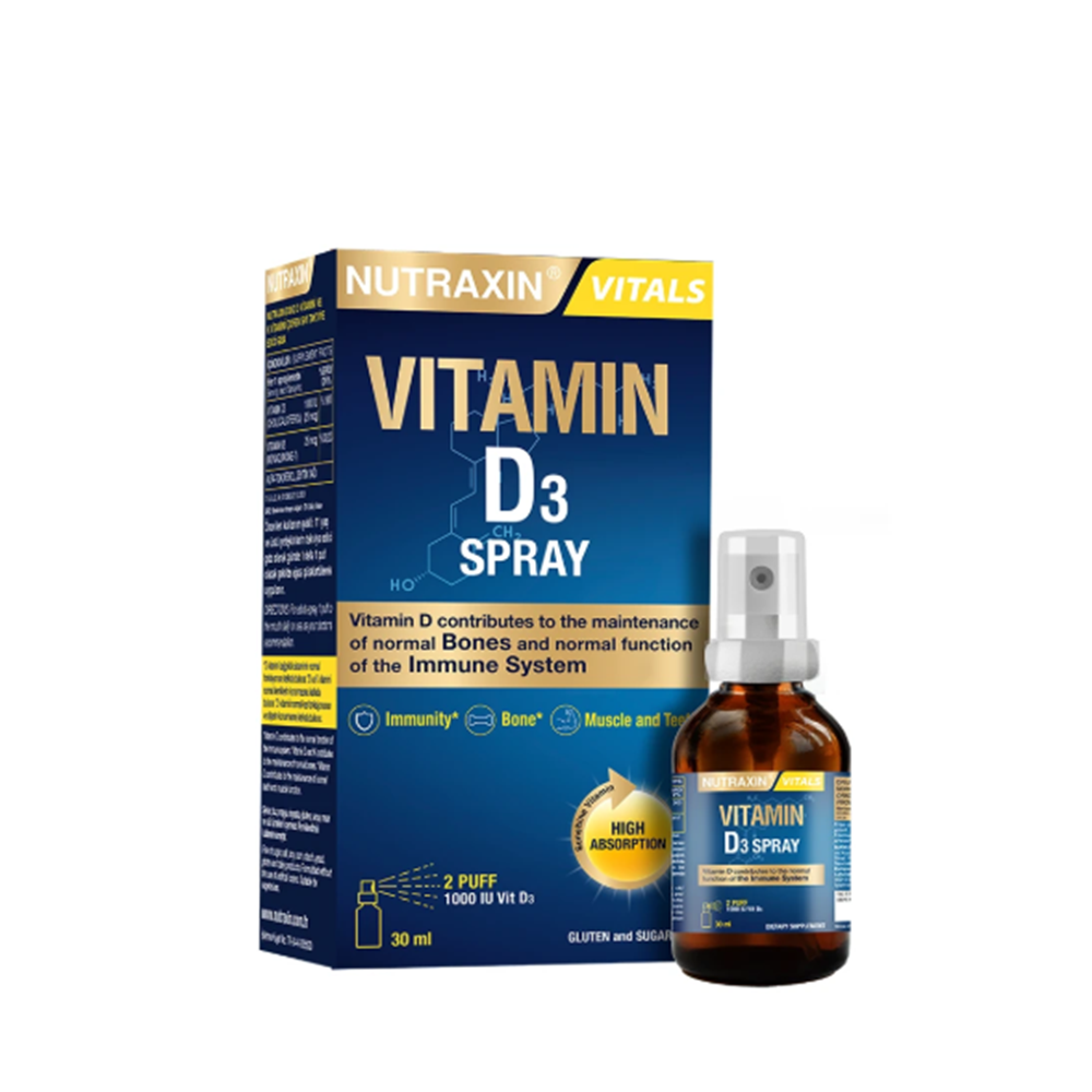 Nutraxin Vitamin D3 1000 IU Spray 30 mL